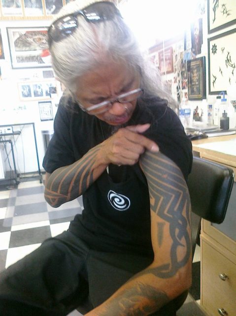 Leo Zulueta at Spiral Tattoo, Ann Arbor, Michigan, August 2011. Photo Credit
