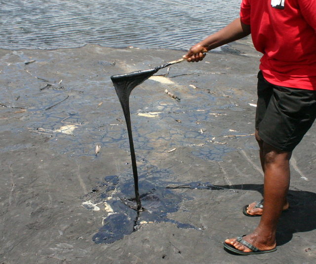 Tierra La Brea tar pit, Trinidad.