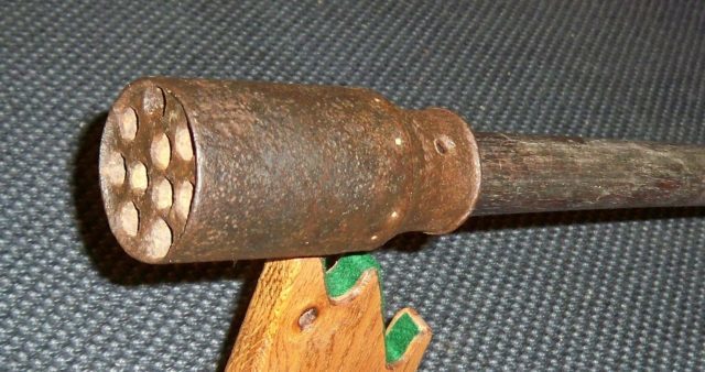 A 10-shot hand cannon (handgonne), unknown age and origin. Photo Credit