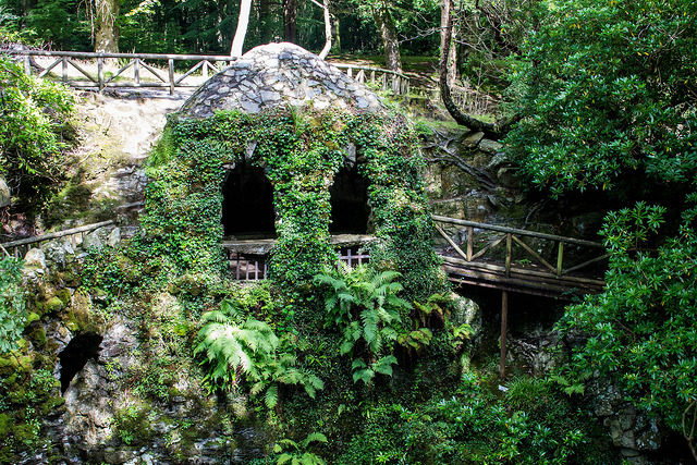 The Hermitage in Tollymore Forest Park. The forest covers an area of 630 hectares at the foot of the Mourne Mountains and has been used as a filming location for the TV series “Game of Thrones.” Photo Credit