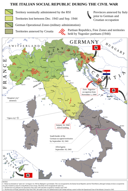 Location of Salò Republic. Photo Credit