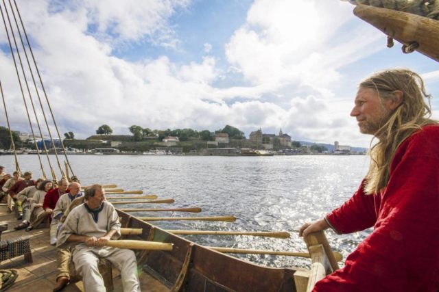 Geir Magne Røvik, professional boat builder. Røvik had also led the work with the construction of the Viking ship Saga Oseberg and Saga Farmand, in Vestfold, Norway.