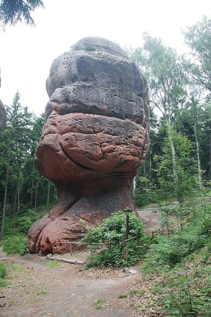 The Kelchstein (“Chalice Rock”) near Oybin, Lusatian Mountains, Germany. Photo Credit