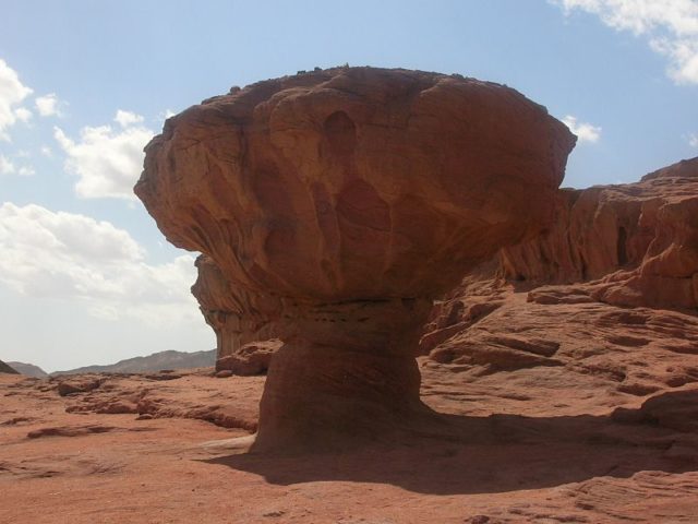 Mushroom rocks in Timna Park, Negev, Israel.