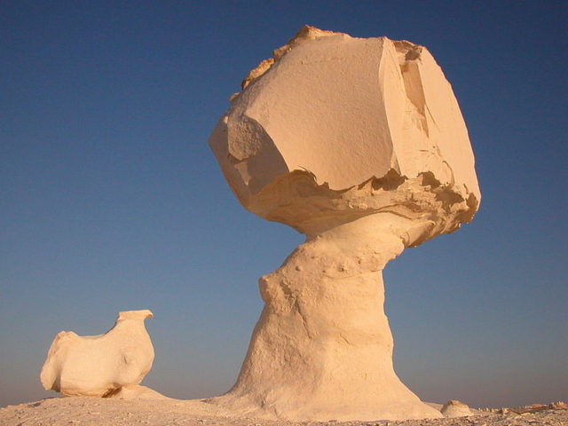 Mushroom rock in Egypt.