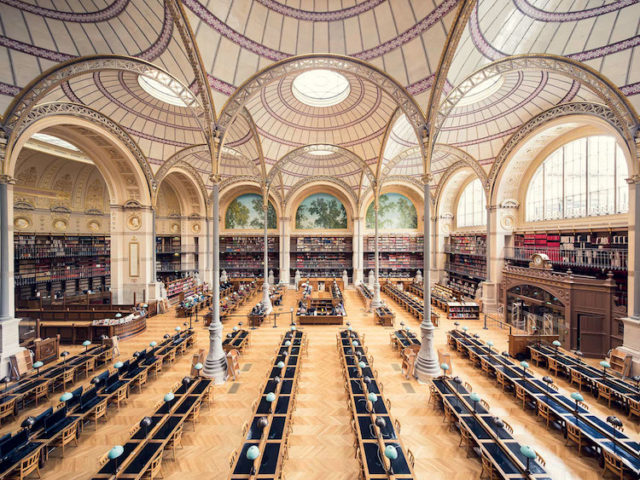 BnF-Bibliothèque Nationale de France, Salle Labrouste, Paris, 1868. Photo Credit: THIBAUD POIRIER