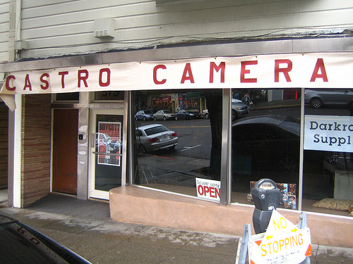 Castro Camera storefront, as recreated for the 2008 film “Milk” starring Sean Penn as Harvey Milk. Photo credit