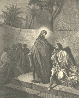 Christ healing a Mute by Gustav Dore, 1865.