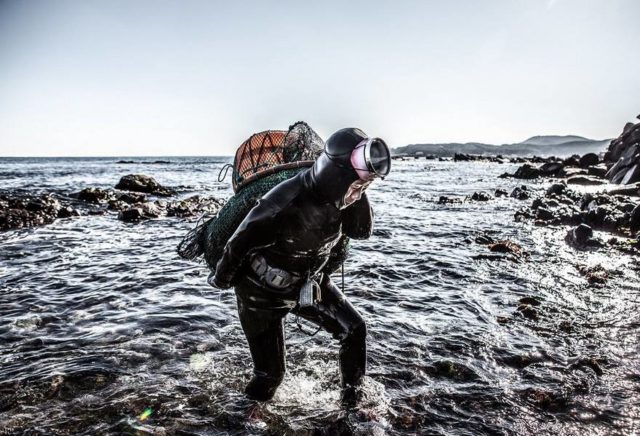 Korean ‘mermaid’. Photo by Mijoo Kim