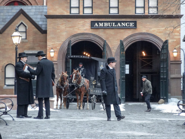 On the set of “The Knick.” Photo Credit