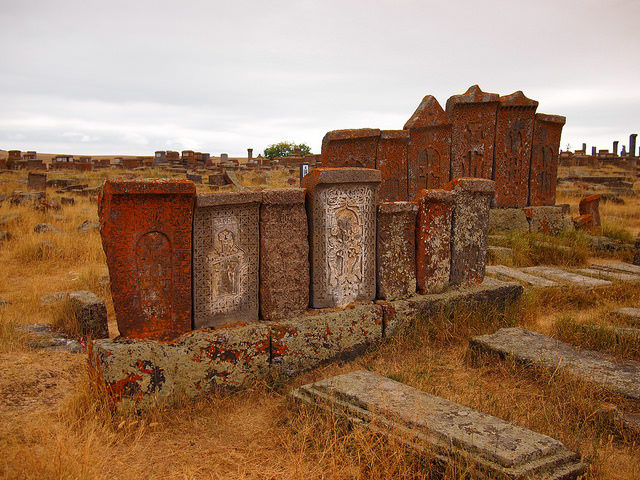 The carving of these stones declined at the end of the 14th century during the Mongol invasion. Author:tomasz przechlewski CC by 2.0