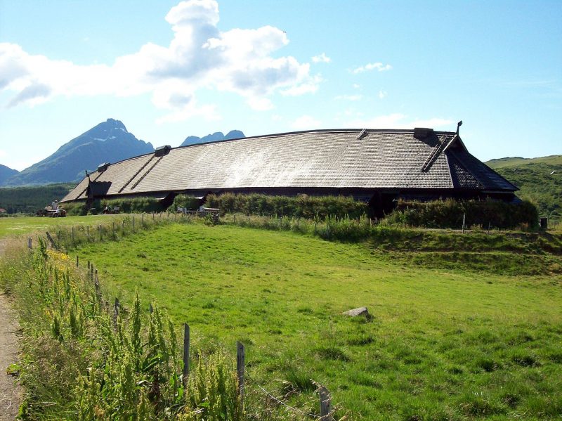 The Lofotr Viking Museum in Norway features the largest Viking building