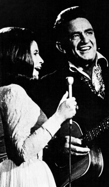 Johnny Cash and June Carter.