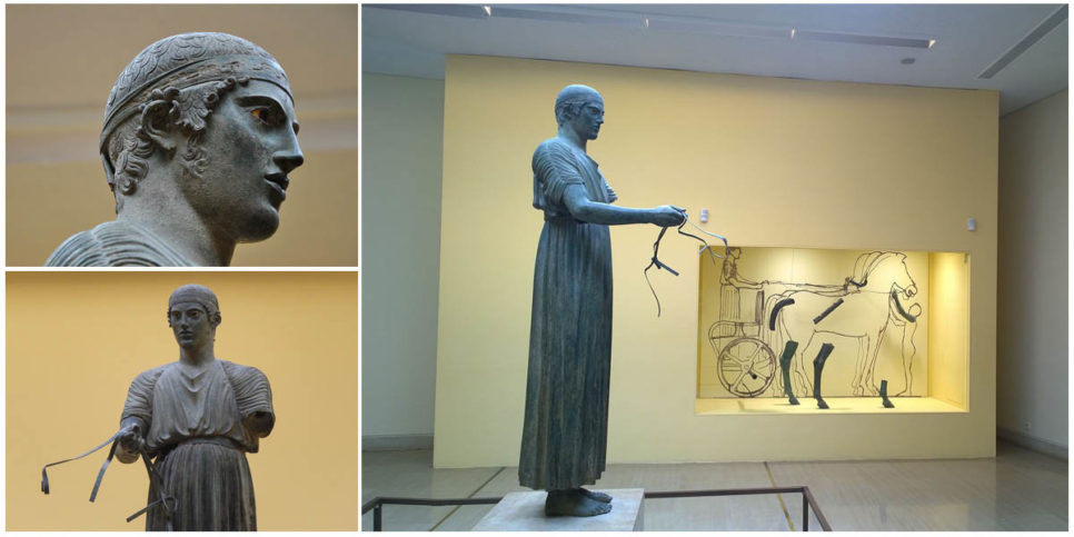 The Charioteer of Delphi: Ancient bronze sculpture shows Polyzalus of ...