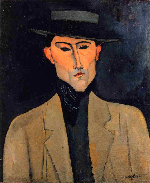 “Portrait of a Man With Hat” (Jose Pacheco), 1915.