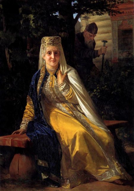 Vasilisa Melentyeva, Portrait by Nikolai Nevrev in 1886