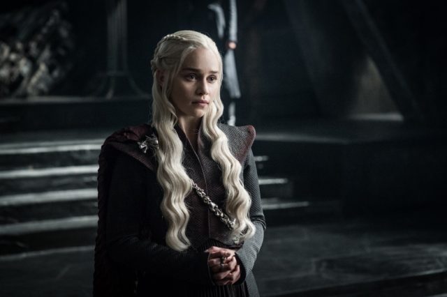 Emilia Clarke in her role of Daenerys Targaryen or the Mother of Dragons. Credit: Helen Sloan/HBO