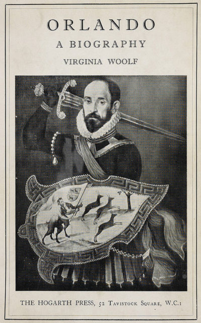 A cover from the original of Woolf’s Orlando