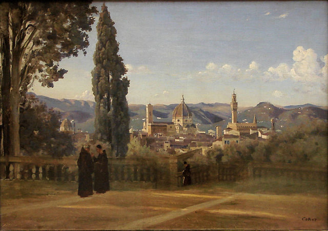 The Florence landscape where Catherine de Medici spent her early childhood before moving to France.