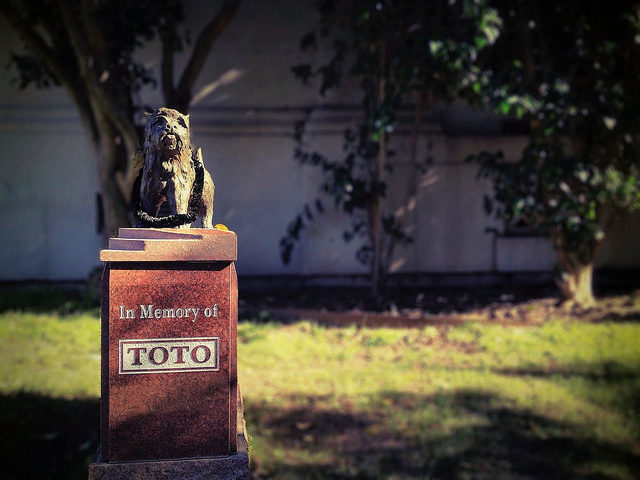 A memorial for Terry at Hollywood Forever Cemetery in Los Angeles. Author, Ryan Vaarsi CC-BY 2.0