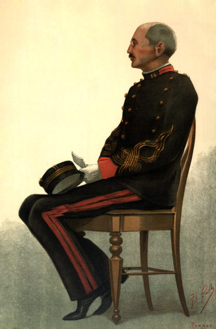Dreyfus painted by Guth for Vanity Fair, 1899