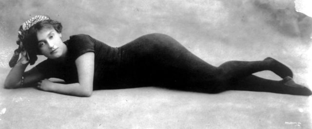 Kellermann in her full-length swimwear