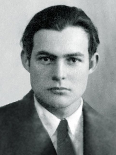 Ernest Hemingway’s passport photo, 1923.