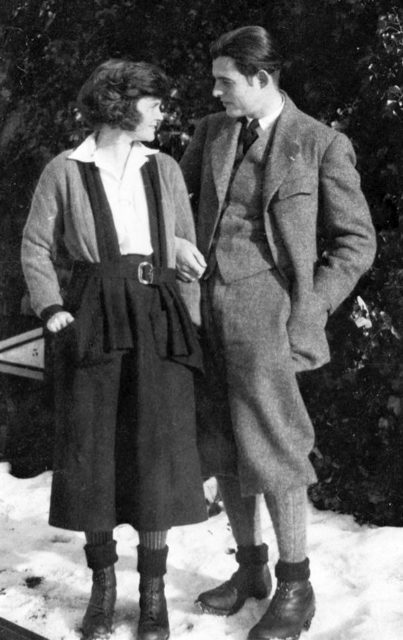 Hemingway and his first wife, Hadley Richardson, in 1922.