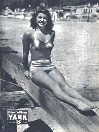 A pin-up of Williams from a 1945 issue of Yank, the Army Weekly