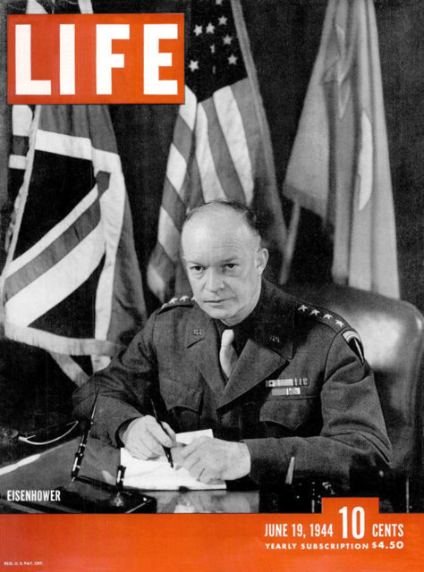 General Dwight D. Eisenhower, cover of LIFE magazine, June 19, 1944.