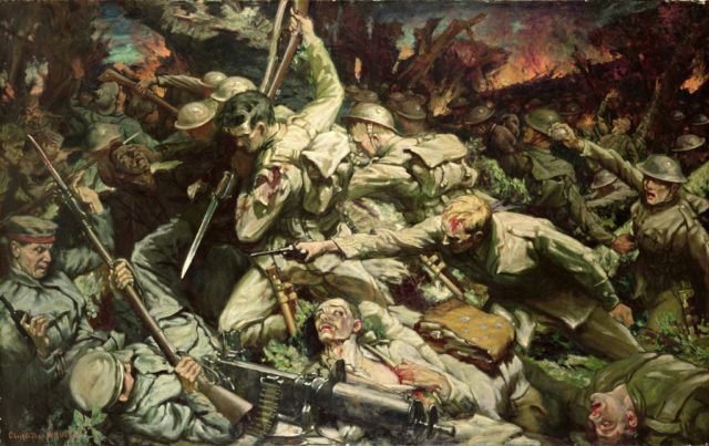 The Welsh at Mametz Wood by Christopher Williams (1918).