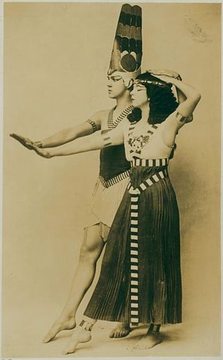 Ted Shawn and Ruth St. Denis in Egyptian Ballet, ca. 1910