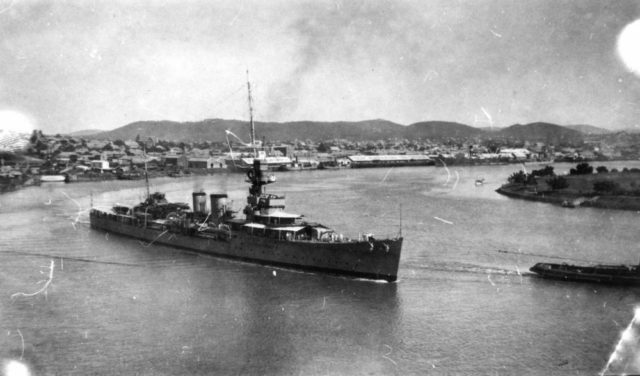 The crew was rescued by the HMS “Dunedin” and taken to a British naval base.