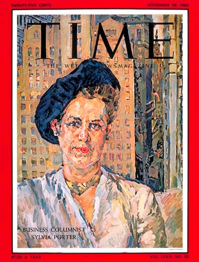 Sylvia Porter, “Time” magazine, 1960.