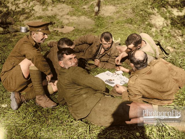 . The men, colorized.  Author: Tom Marshall