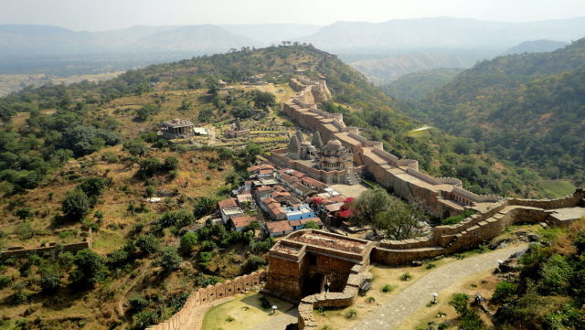 Aerial view of Kumbhalgarh, By Heman Kumar meena/CC BY-SA 3.0