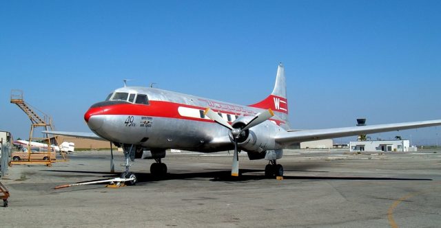 A Convair CV-240 similar to the accident aircraft. This one on the photo photographed in 2005, By Logawi – CC BY 2.5