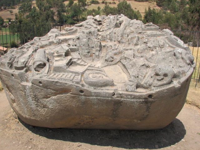 Photo showing the whole Sayhuite monolith, By I, AgainErick, CC BY-SA 3.0