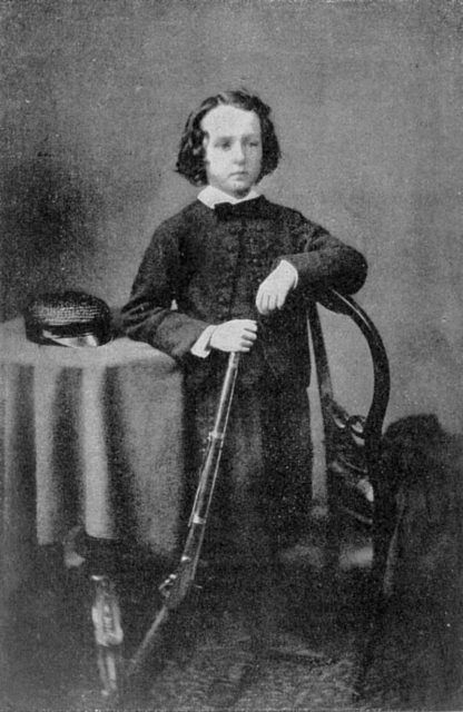 Rhodes as a boy.