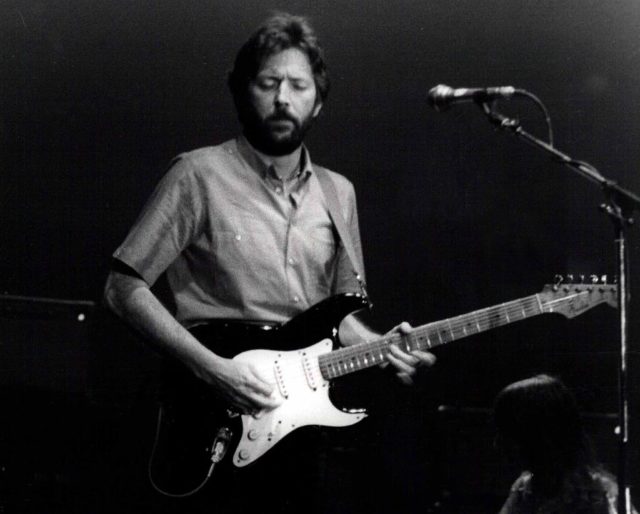 Eric Clapton in Barcelona, 1974. Photo by Stoned59 CC BY 2.0