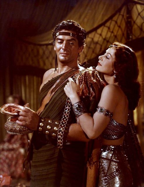 Mature and Lamarr as Samson and Delilah