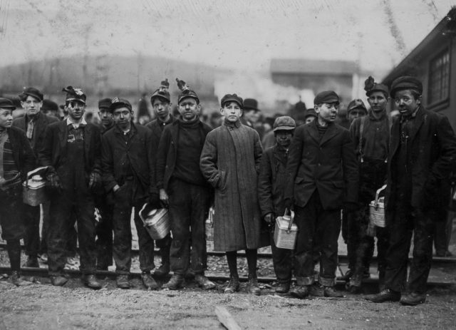 Mine-workers-in-nanticoke-pennsylvania West Virginia mine. Author:Lewis Hine/ Library of Congress