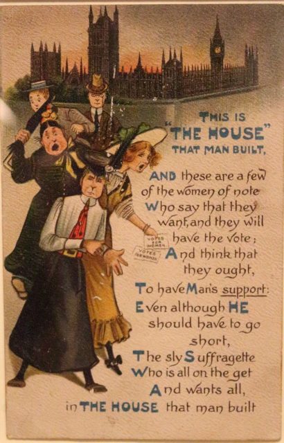 Anti-suffrage postcards c.1908