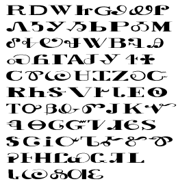 Sequoyah’s syllabary in the order that he originally arranged the characters.