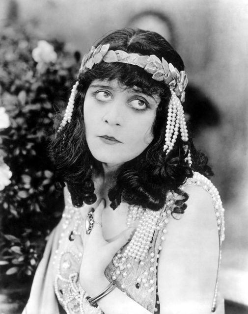 Theda Bara, in a scene from “Salomé.”