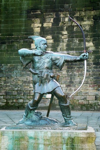 Robin Hood statue. Photo by Olaf1541 CC BY-SA 3.0
