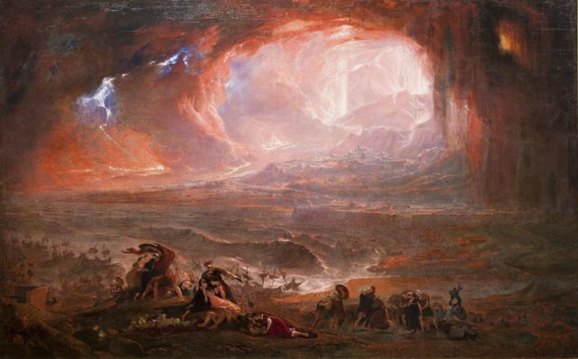 The restored version of John Martin’s Destruction of Pompeii and Herculaneum