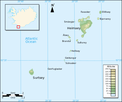 Elliðaeys location. Author: P. S. Burton after Pinpin CC BY-SA 3.0