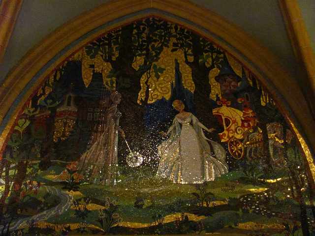 Mural inside Cinderella Castle Author:PROLoren Javier CC BY2.0