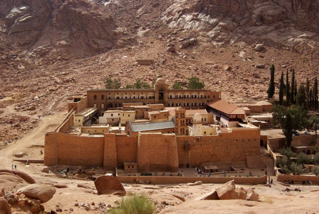 Saint Catherine’s Monastery, Sinai, Egypt. Author:Berthold Werner CC BY-SA 3.0